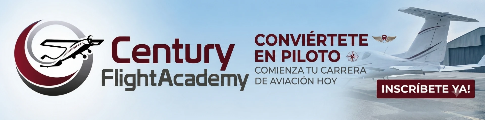 Century Flight Academy — Conviértete en piloto. Inscríbete ya.